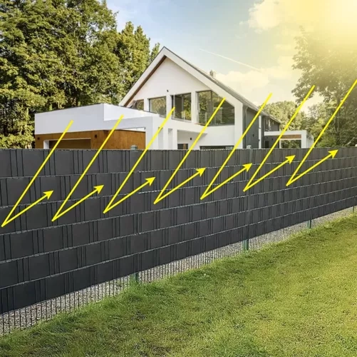 Traka za ograde 19 cm x 35 m 630 g/m2 antracit 23703