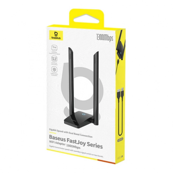 Adapter WiFi Baseus FastJoy 1800 Mbps crni