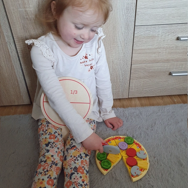 Bigjigs Toys Drvena pizza za rezanje