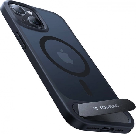 Futrola Torras UPRO Pstand za iPhone 15 Pro Max – crna
