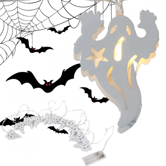 LED Halloween svjetlosni lanac s duhovima 2m