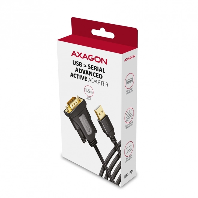 Adapter USB 2.0 na RS-232 sa serijskim portom, kabel 1,5m, čip FTDI