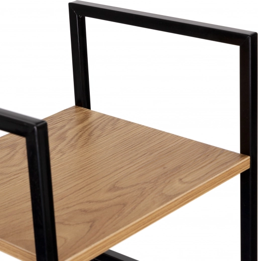 Izdržljiva kombinacija metala i MDF-a s dekorom drva