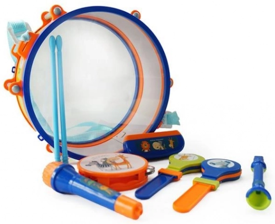 Šarolik set instrumenata za razvoj ritma