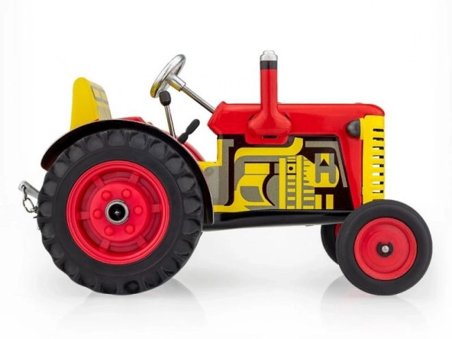 Traktor Zetor crveni na ključ metal 14cm 1:25 u kutiji Kovap