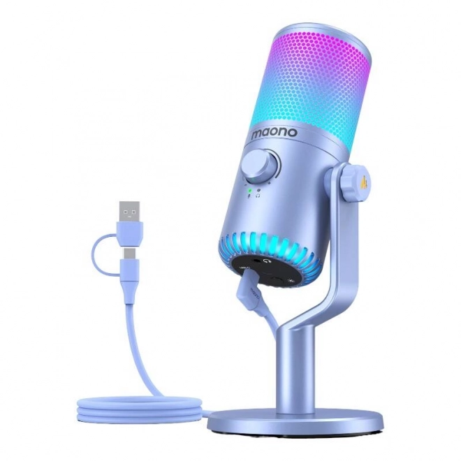 Mikrofon Maono DM30RGB Ljubičasti