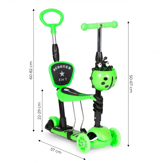 Trokolica balansirajući romobil Bubamara 5 u 1 LED