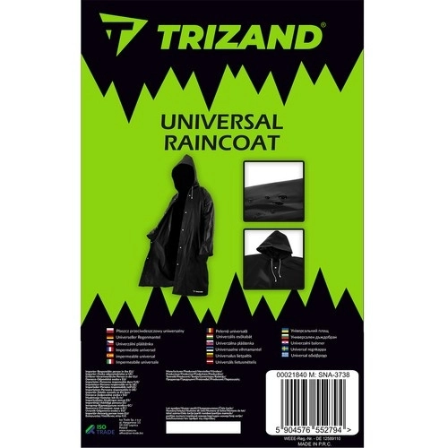 Trizand 21840 Kišna kabanica UNI crna
