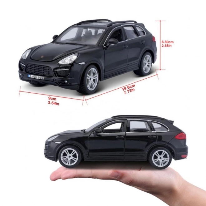 Metalni model Porsche Cayenne Turbo crni 1/24