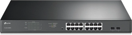 TP-Link JetStream Easy Smart PoE+ prekidač 16× Gigabit + 2× SFP
