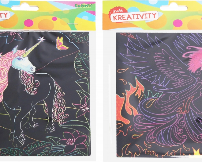 Igre za grebanje 18 × 14,5 cm – set od 4 lista