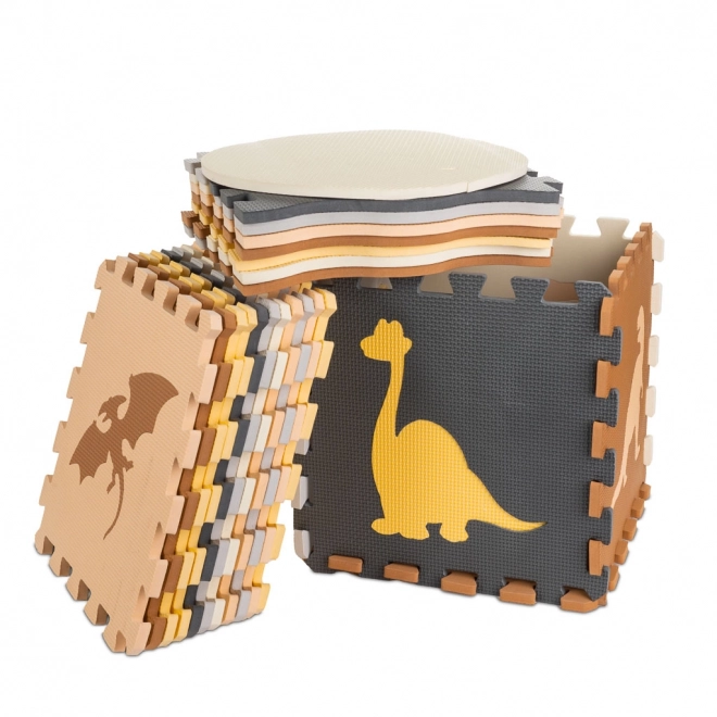 Pjenaste puzzle s dinosaurima i ogradom - 36 komada