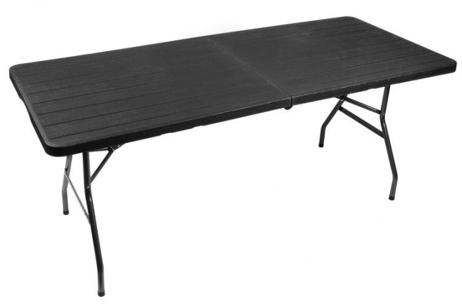 Sklopivi vrtni stol crni 180 cm