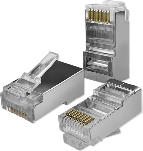 Modularni konektor RJ45 CAT5e FTP s pozlaćenim kontaktima, 100 kom