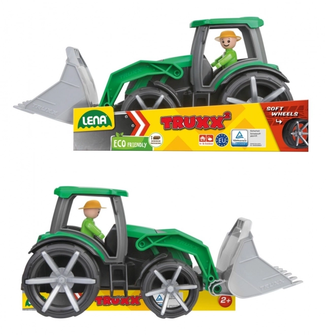 Auto Truxx 2 traktor s lopatom plast 32cm s figuricom 24m+