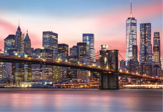 Svjetleći Educa puzzle Brooklyn Bridge New York 1000 dijelova