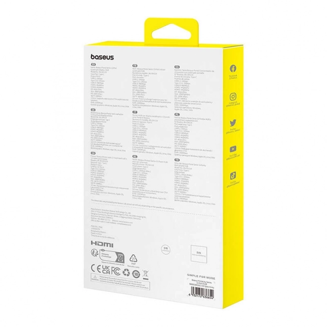 USB-C Hub 13v1 Baseus PortalJoy