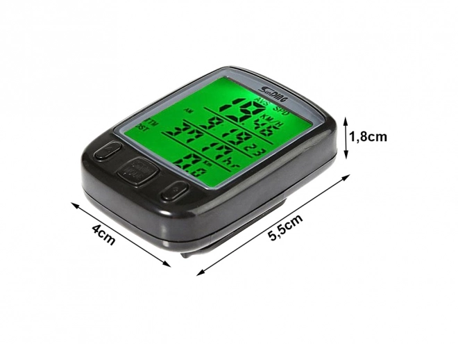 Vodootporan ciklokompjuter s LCD zaslonom i 27 funkcija