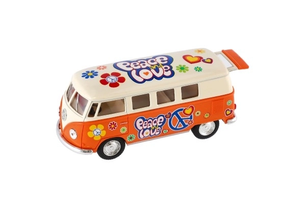 Autobus Kinsmart VW Klasični kov/plast 13 cm na povlačenje