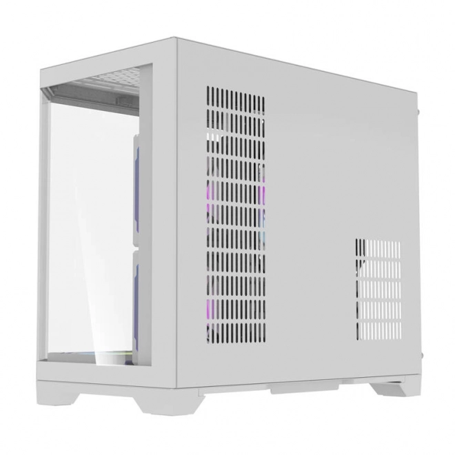 Računalno kućište Darflash FT418 + 6 ventilatora aRGB (bijela)