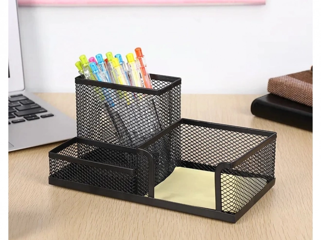 Metalni stolni organizator 3 pretinca
