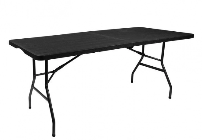 Sklopivi vrtni stol crni 180 cm