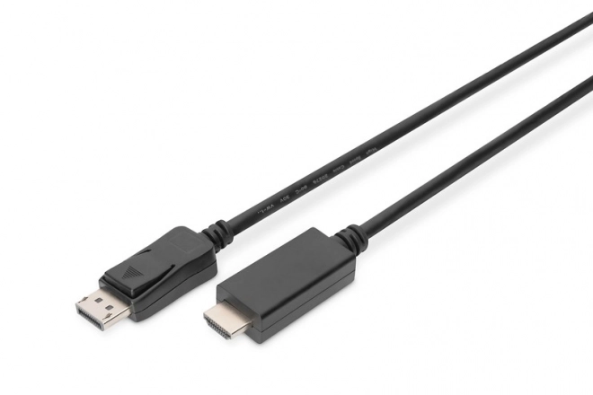 Adapter kabel DisplayPort 1.2 s priključnim konektorom 4K 60Hz UHD Tip DP/HDMI A M/M crni – 2 m