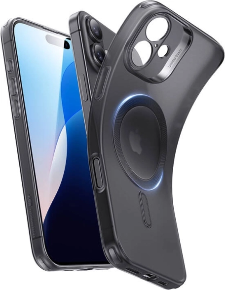 ESR Zero Clear HaloLock maskica za iPhone 16 Plus, crna