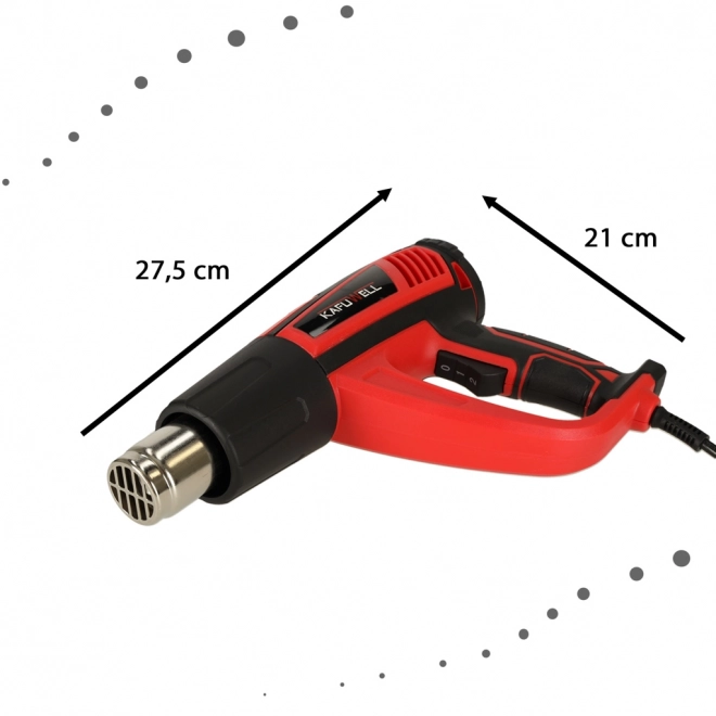Električna vruća pištolj KAFUWELL 1850W s regulacijom temperature