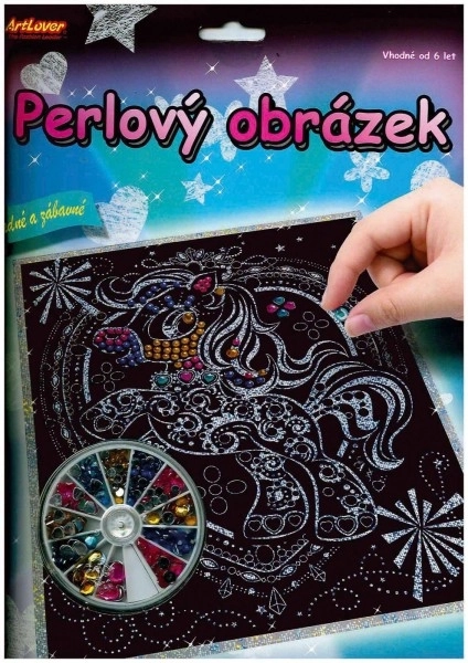 ARTLOVER Slikovnica s perlama Sova 20x25 cm