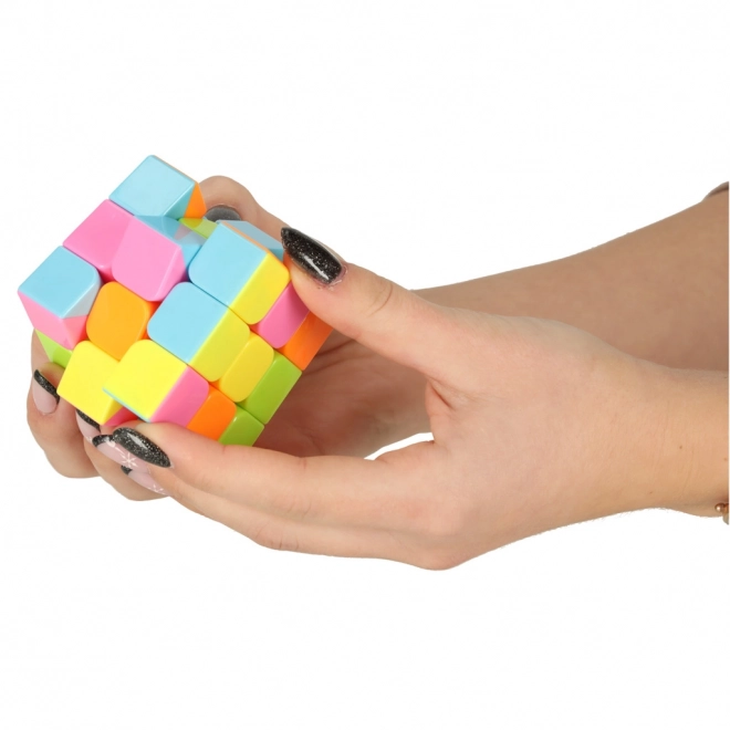 Puzzle kocka 3 x 3 neon
