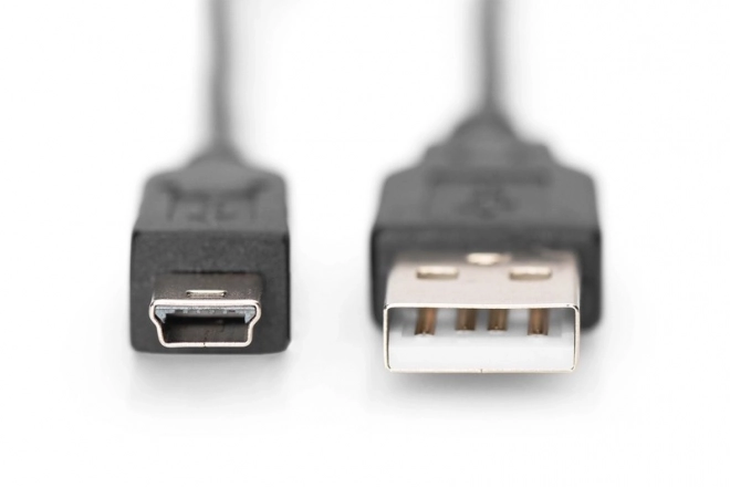 Priključni kabel USB 2.0 HighSpeed "Canon" USB tip A/miniUSB B (5 pinova) M/M crni 1m