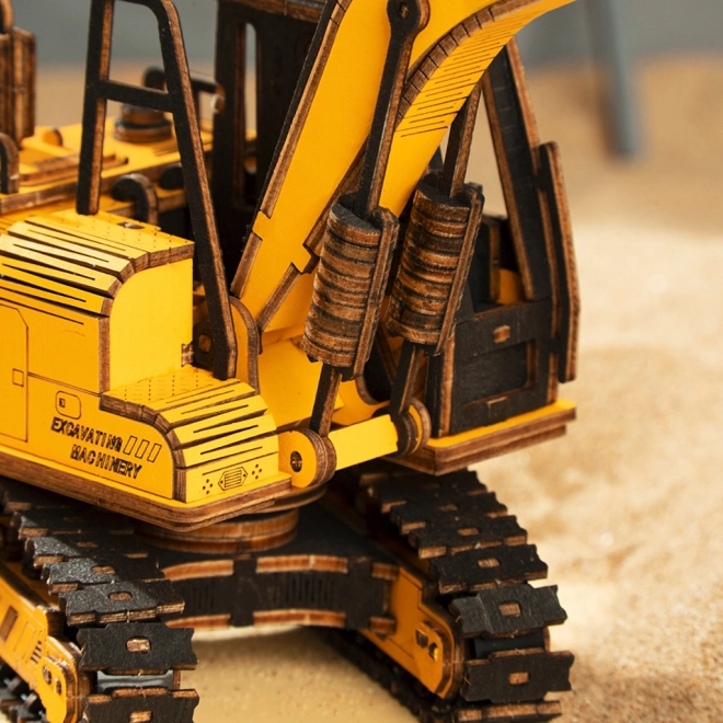 RoboTime drvene 3D puzzle - Bager