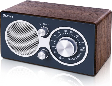 radio CZAJKA bluetooth, sivo drvo