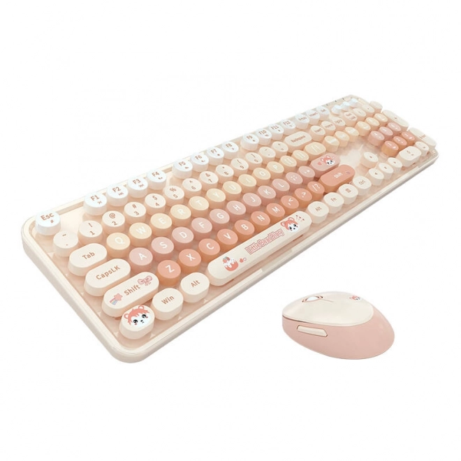 Bežični set tipkovnice i miša MOFII Candy – Oranžová