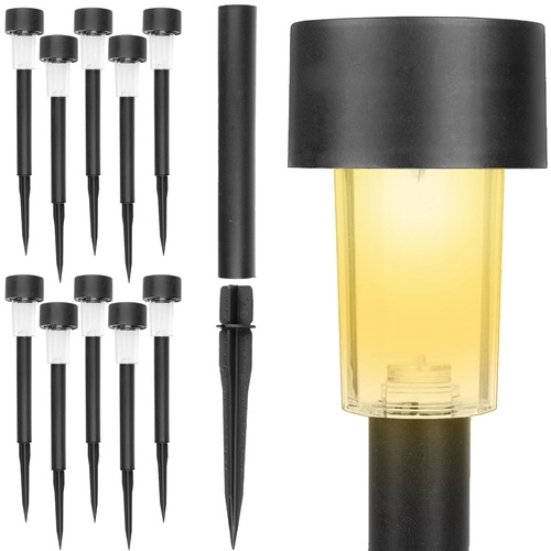 Solarne vrtne vrtne svjetiljke LED - set od 10, vodootporne, toplo bijelo svjetlo
