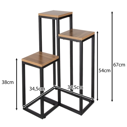 Ruhhy stalak za cvijeće loft 3 razine
