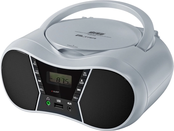 Prijenosni radio CD/MP3 s USB i Bluetooth – srebrni