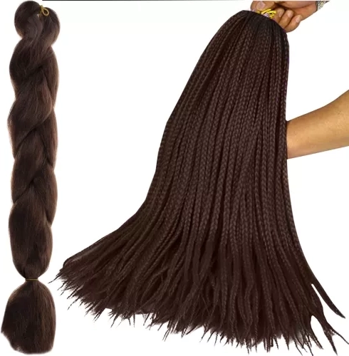 Sintetičke pletenice smeđe 60 cm