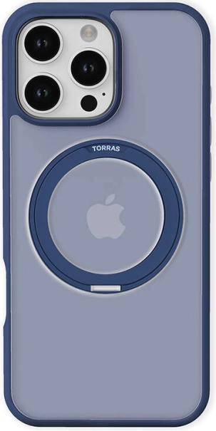 Zaštitna torbica Torras Ostand Pro s MagSafe prstenom za iPhone 16 Pro – plava