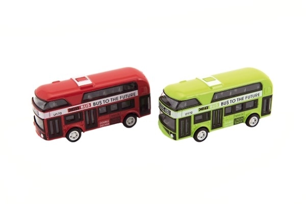 Dvospratni autobus metal/plast na potez unazad 9,5cm