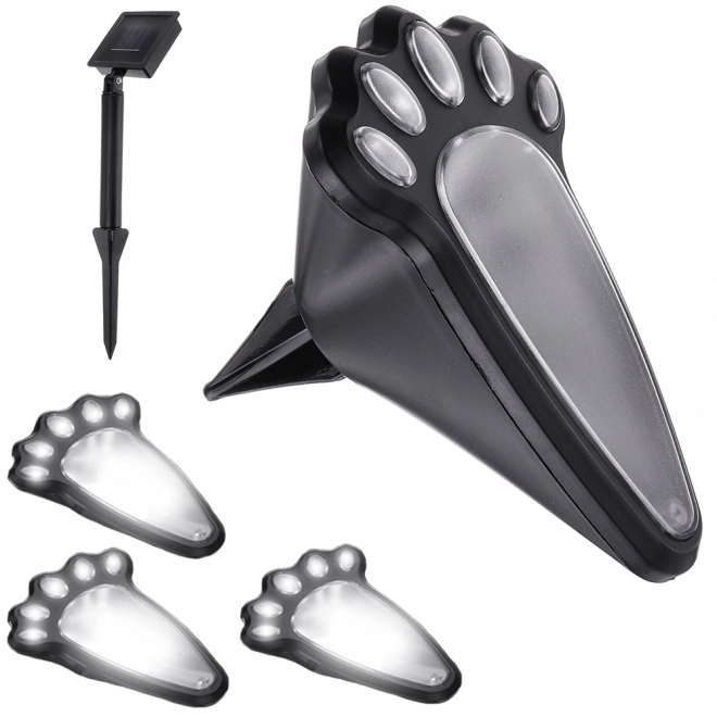 Solarnie vrtne lampe s šapama LED 4 kom