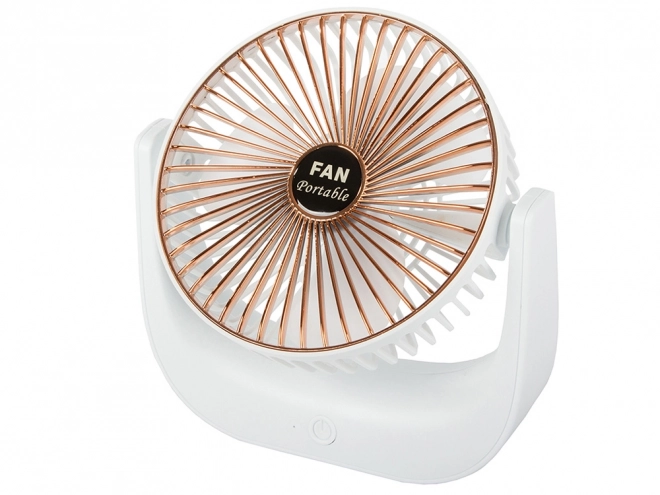 Bežični stolni ventilator – Bijelo-ružičasti