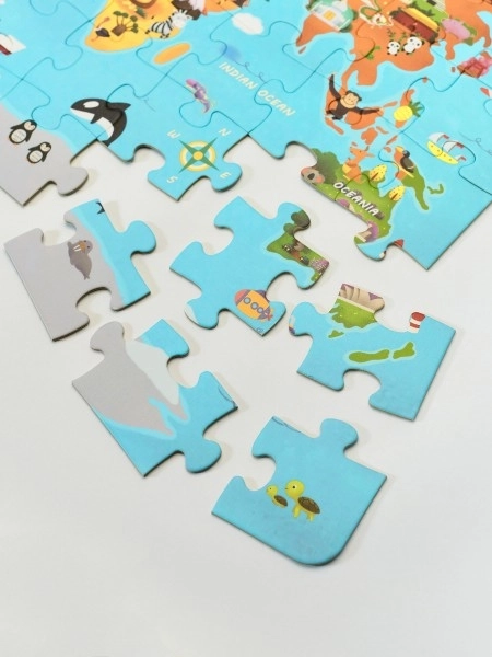 Puzzle Karta svijeta - 48 dijelova