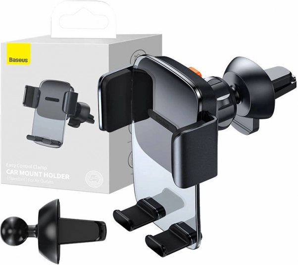 Baseus Easy Control Clamp držač telefona za auto za ventilacijski rešetku (crni)