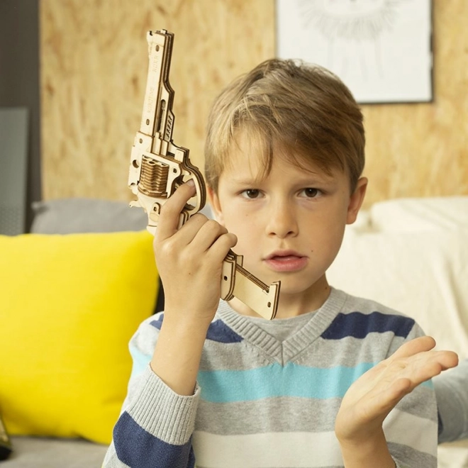 RoboTime 3D drvene mehaničke puzzle Revolver Corsac