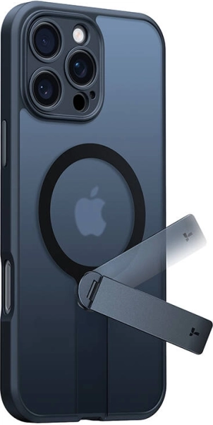 Torras Pstand Spin futrola za iPhone 16 Pro crna
