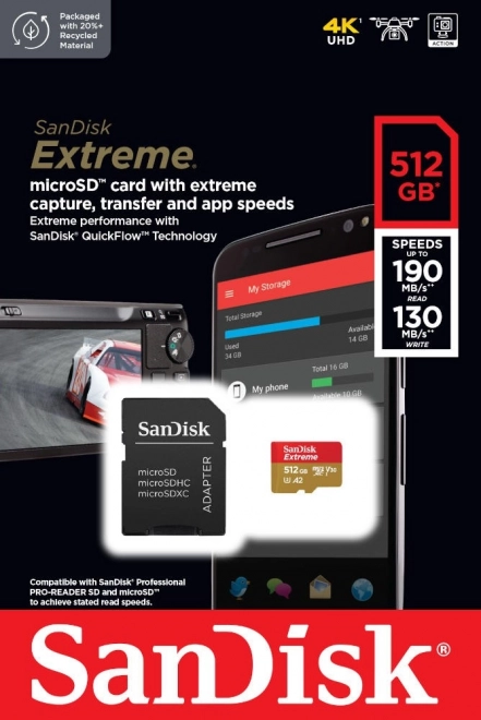 SanDisk Extreme microSDXC 512GB memorijska kartica