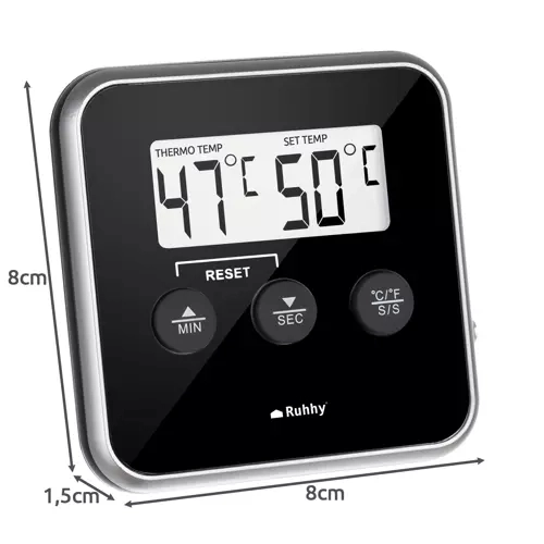 Pregledan LCD zaslon i prebacivanje °C/°F