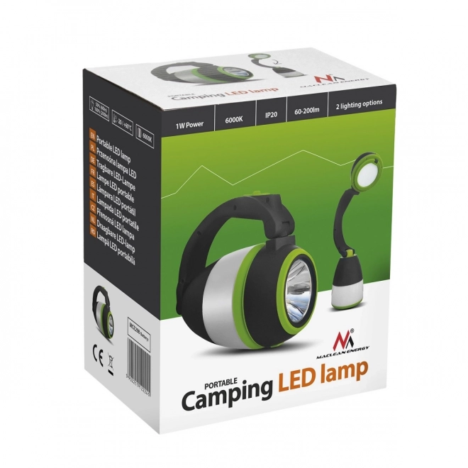 Multifunkcionalna LED lampa sa svojim funkcijama kao svjetiljka, kamperska i stolna lampa